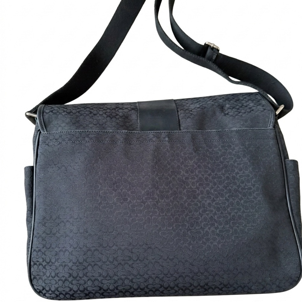 Coach Hudson Black Commuter Bag - Picture 2 of 9